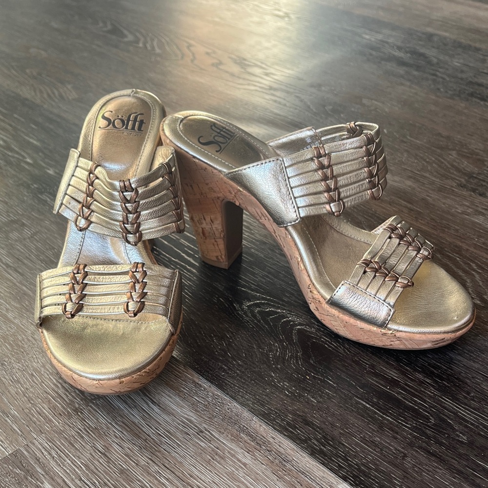 Sofft Women's Metallic Heeled Sandals